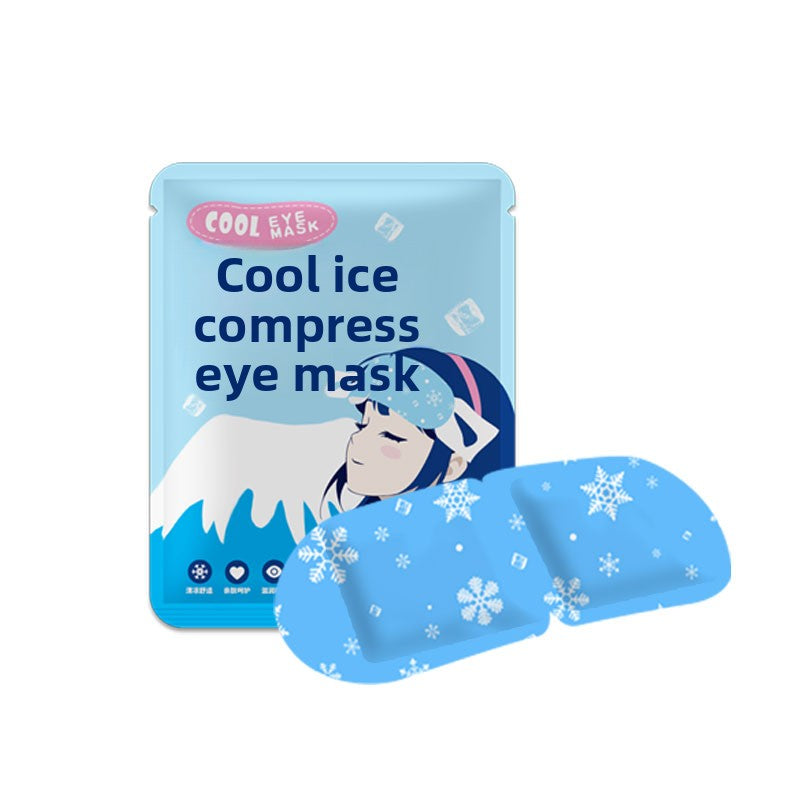 Customised Disposable Ice Eye Mask Fatigue Relief Cooling Eye Patch Lutein Hyaluronic Acid Cassia Eye Protectors MOQ:1000pieces