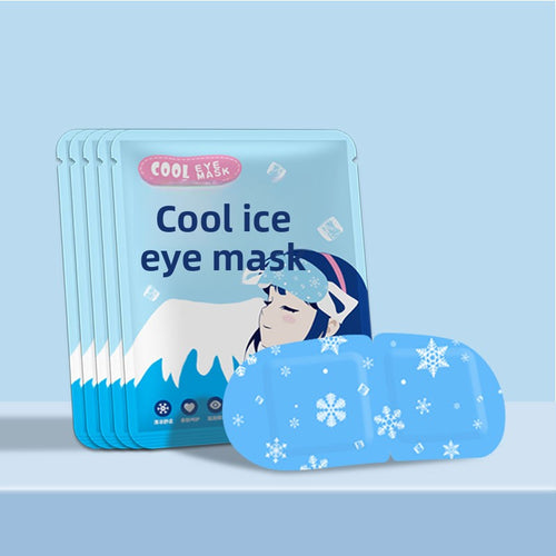 Customised Disposable Ice Eye Mask Fatigue Relief Cooling Eye Patch Lutein Hyaluronic Acid Cassia Eye Protectors MOQ:1000pieces