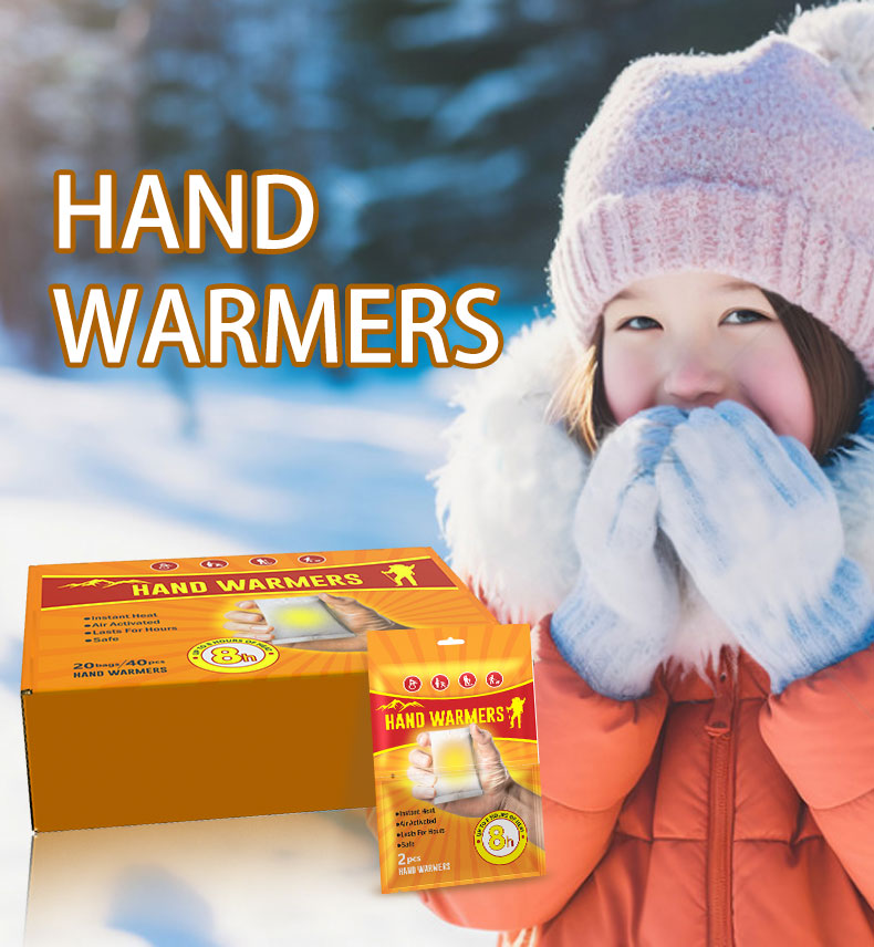 Hot Sale Disposable Air Activated Extreme Cold Hand Warmers for Men Women Kids Bulk Pack Skiing Hiking Winter Use Hand WarmerMOQ:1000pieces