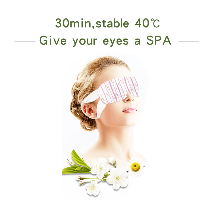 Trending Hot Sale Eye Heat Pad Steam Mask Eyemask Custom Self Heating Warm Sleep Instant Eye MaskMOQ:1000pieces