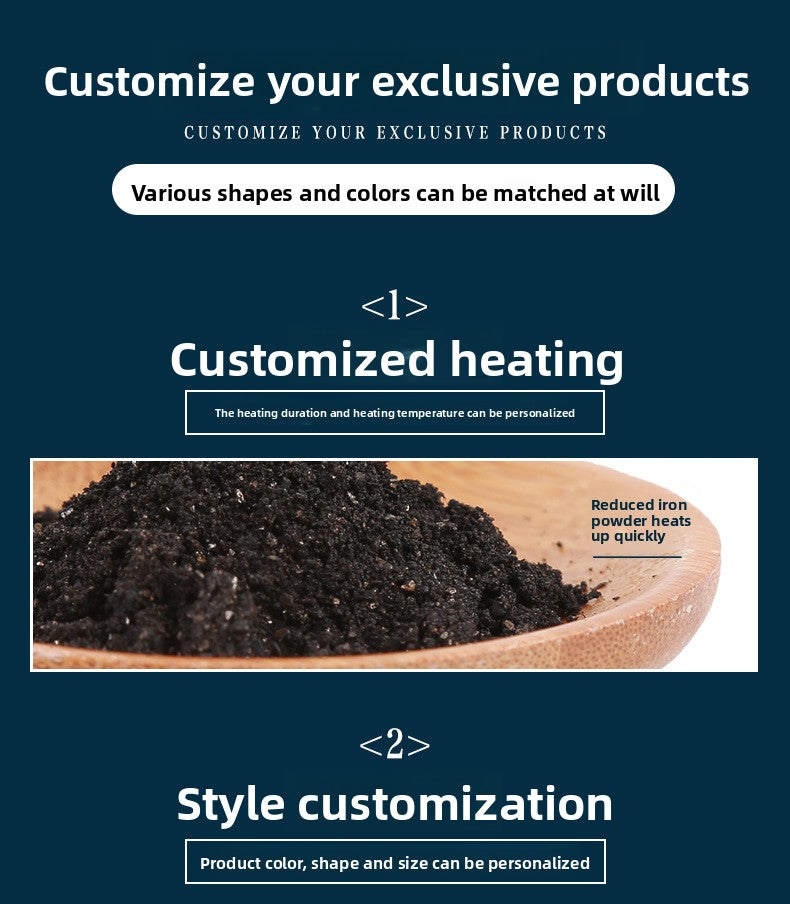 10 Pieces Boxed Moxibustion Patch Self-heating Customized Label OEM Hot Compress Moxibustion Patch MOQ:100boxes