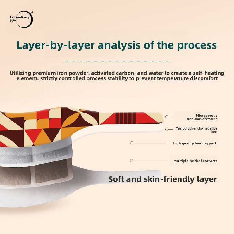 Factory Custom Logo Steam Heat Therapy Neck Protector Shoulder Neck Boxed Warm Knee Warm Waist Warm Abdomen Warm Neck PatchMOQ:100boxes