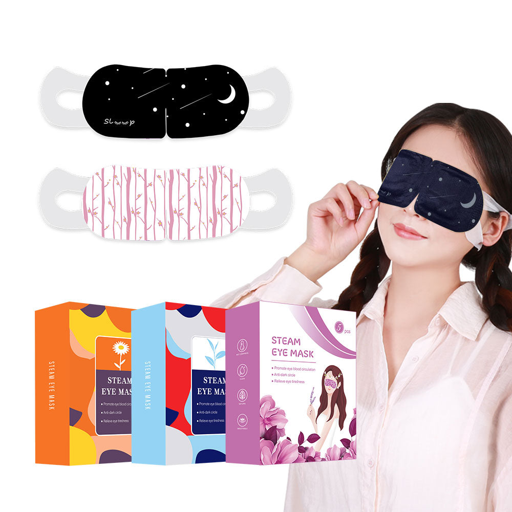 Trending Hot Sale Eye Heat Pad Steam Mask Eyemask Custom Self Heating Warm Sleep Instant Eye MaskMOQ:1000pieces