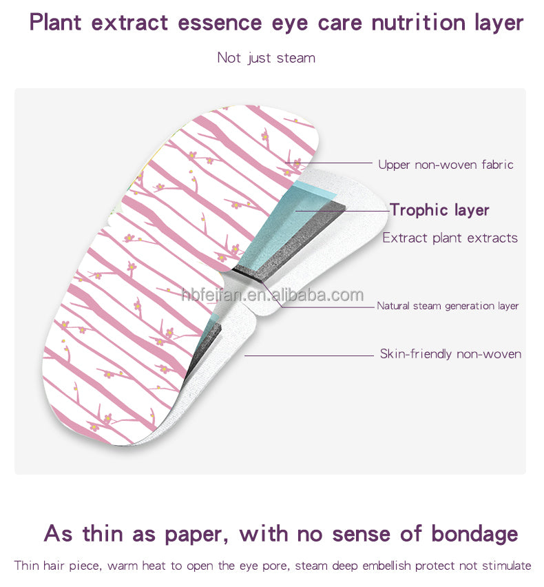 Trending Hot Sale Eye Heat Pad Steam Mask Eyemask Custom Self Heating Warm Sleep Instant Eye MaskMOQ:1000pieces